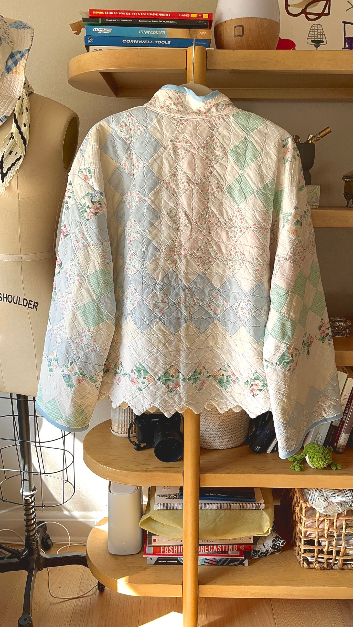 Quilted Pullover- Soft Neutrals